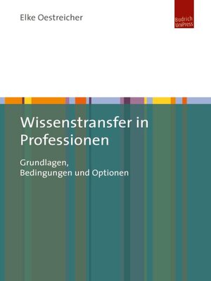 cover image of Wissenstransfer in Professionen